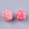 Synthetic Coral Carve Beads CORA-S027-34C-2