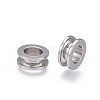201 Stainless Steel Grooved Beads STAS-P236-07P-2