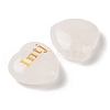 Natural Quartz Crystal Heart Engraving MBTI Figurines Statues for Home Office Desk Decorations G-K353-05B-2