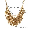 Exaggerated Alloy Multi-Layered Snake Bib Necklaces for Women FS-WGEB7D7-01-4