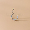 F136 Titanium Alloy Micro Pave Clear Cubic Zirconia Cartilage Earrings WG72C09-04-1-2