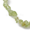 Natural Olive Jade Chips Beaded Stretch Bracelets for Women BJEW-JB10046-02-3