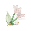 Glass Seed Beaded Pendants PALLOY-MZ01240-02-4
