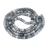 Ombre Effect Dyed Glass Beads Strands GLAA-Q106-05A-A17-2