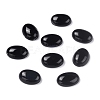 Oval Natural Dyed & Heated Black Agate Cabochons G-K020-18x13mm-01-3