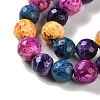 Natural Fire Crackle Agate Beads Strands G-M437-A01-01B-4