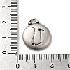 304 Stainless Steel Pendants STAS-L022-306AS-03-3