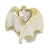Rack Plating Alloy Enamel Pendants PALLOY-F312-49G-01-1