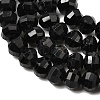 Natural Black Tourmaline Beads Strands G-K376-I02-3x4mm-4