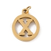 304 Stainless Steel Charms
with Jump Ring STAS-R001-02G-X-1