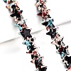 Spray Painted Synthetic Turquoise Beads Strands UNKW-T001-11K-03-4