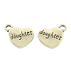 Tibetan Style Alloy Family Charms X-TIBEP-5422-AS-LF-1