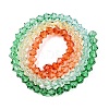 Gradient Color Baking Paint Glass Bead Strands X1-DGLA-A039-T4mm-A013-2