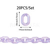 20Pcs Transparent Acrylic Quick Link Connectors OACR-TADJ0001-03E-2