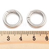 Non-Tarnish 316 Stainless Steel Spring Gate Rings STAS-M296-01P-B-01-3