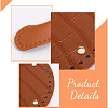 Imitation Leather Crochet Bag Nail Bottom & Sew on Bag Handles Set DIY-WH0034-89A-4