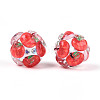 Fruit Round Resin Beads RESI-T059-03C-2