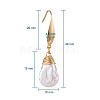 Natural Baroque Pearl Keshi Pearl Dangle Earrings EJEW-JE03527-3