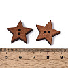 1 Bag Baking Paint Wooden Buttons BUTT-GF0001-08-3