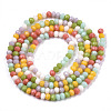 Opaque Glass Beads Strands GLAA-N041-005B-01-2