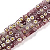 Handmade Millefiori Glass Bead Strands LAMP-J035-4mm-10-4