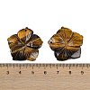 Natural Tiger Eye Carved Pendants G-B097-01A-07-3