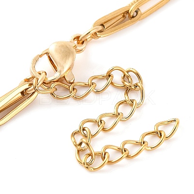 304 Stainless Steel Multi-Strand Chain Bracelets BJEW-G711-03F-G-1