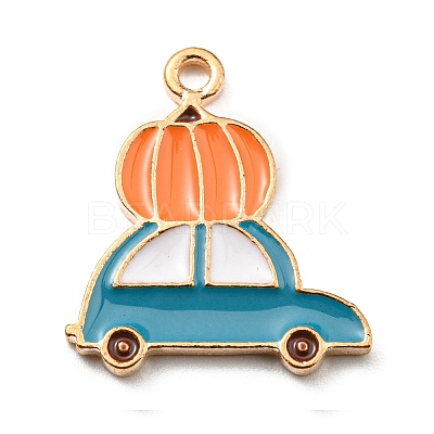 Thanksgiving Day Alloy Enamel Pendants ENAM-D060-02F-KCG-1