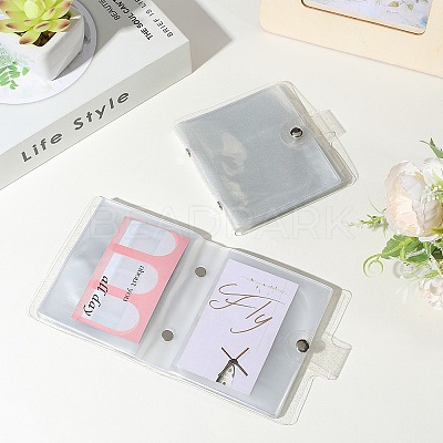 2Pcs PVC Mini Photocard Holder Book AJEW-SP0002-20B-03-1