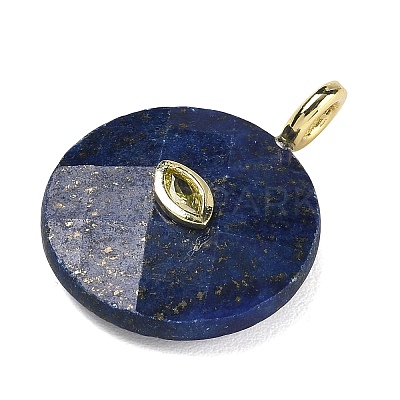 Dyed Natural Lapis Lazuli Faceted Pendants G-A287-02G-14-1