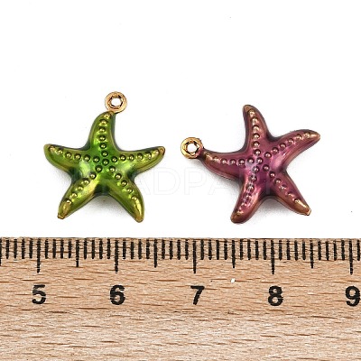 304 Stainless Steel Enamel Pendants STAS-G363-16G-05-1