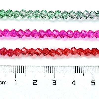 Transparent Painted Glass Beads Strands X-DGLA-A034-T3mm-A24-1