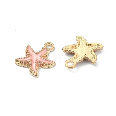 10Pcs 5 Colors Alloy Enamel Pendants ENAM-YW0002-66-1