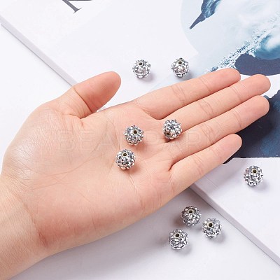 Chunky Resin Rhinestone Beads RESI-M019-27-1