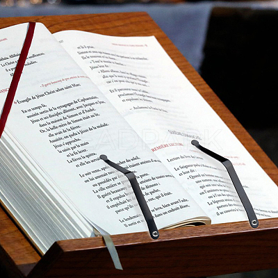 Steel Book Stand Page Clip FIND-WH0422-49-1