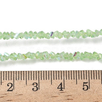 Electroplate Transparent Glass Beads Strands EGLA-P061-04C-AB19-1