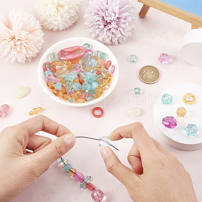 100G Transparent Acrylic Beads MACR-TA0001-54-1