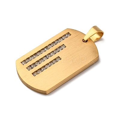 304 Stainless Steel Pendants STAS-F323-06G-1