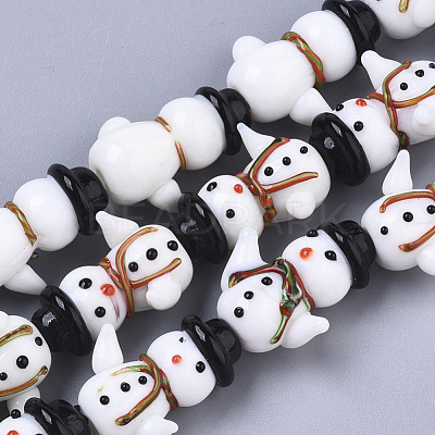 Handmade Lampwork Beads Strands LAMP-R142-02-1