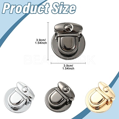 10Pcs Alloy Bag Tuck Lock Clasps FIND-YW0010-92B-1