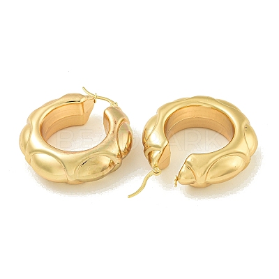 Ion Plating(IP) 304 Stainless Steel Hoop Earrings for Women EJEW-G401-01A-G-1