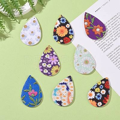PU Leather Big Pendants FIND-T058-B-M-1