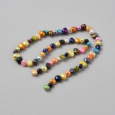 Natural Cultured Freshwater Pearl Beads Strands PEAR-TAC0007-001-1