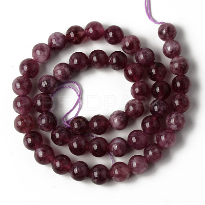 Natural Quartz Beads Strands G-R479-8mm-04-1