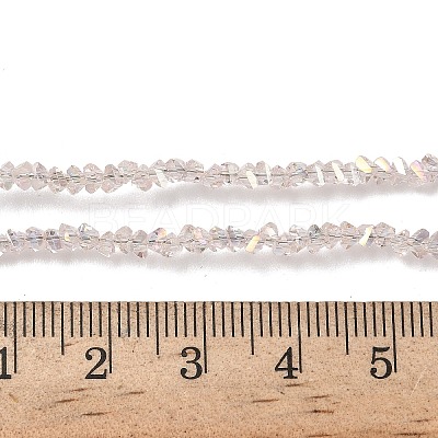Electroplate Transparent Glass Beads Strands EGLA-P061-04C-AB02-1