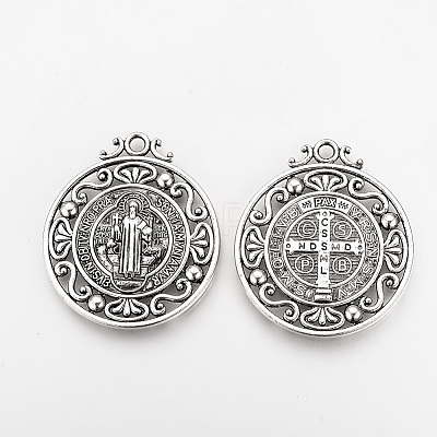 Tibetan Style Alloy Pendants LS-X-TIBEP-Q078-01AS-RS-1