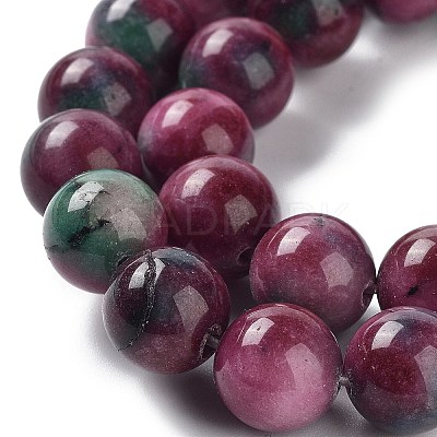 Dyed Natural Malaysia Jade Beads Strands G-G021-01D-05-1
