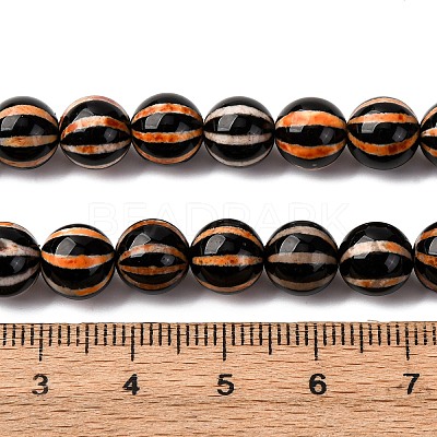 Tibetan Style dZi Beads Strands G-C133-A07-03-1
