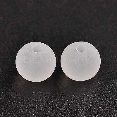 Transparent Acrylic Ball Beads FACR-R021-8mm-16-1