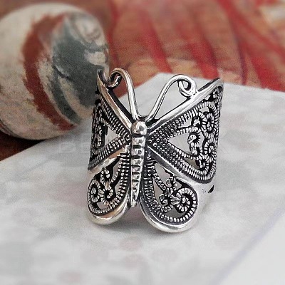 Retro Alloy Adjustable Finger Rings for Women FS-WG84129-02-1